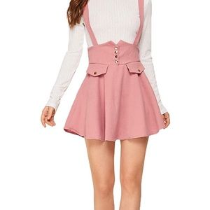 Pink with Bow Overall Skirt